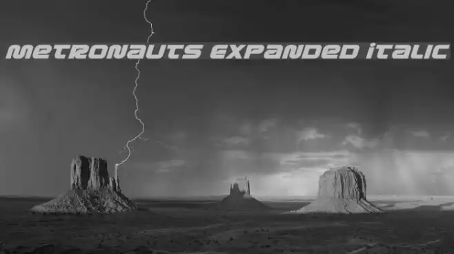Metronauts Expanded Italic Example 3