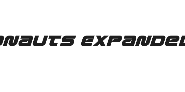 Metronauts Expanded Italic Logo