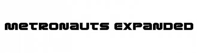 Metronauts Expanded  Frei Schriftart Herunterladen