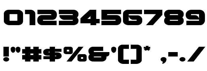 Metronauts Expanded Font OTHER CHARS