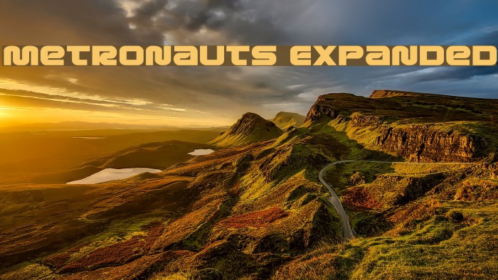 Metronauts Expanded Font examples