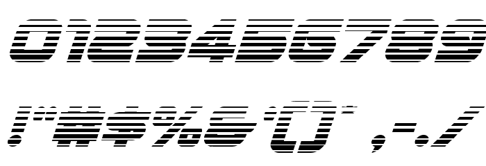 Metronauts Gradient Italic フォント その他の文字