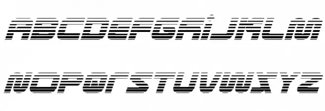Metronauts Gradient Italic Polices MAJUSCULES