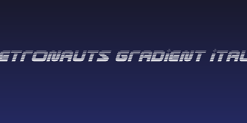 Metronauts Gradient Italic Social Header
