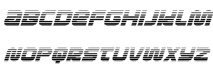 Metronauts Gradient Italic フォント 小文字