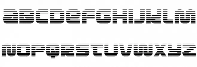 Metronauts Gradient Regular Schriftart Kleinbuchstaben