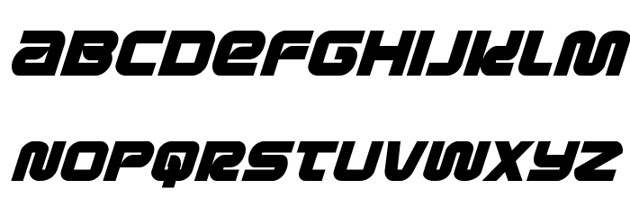 Metronauts Italic Font LOWERCASE