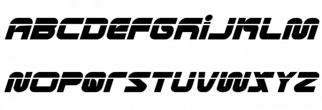 Metronauts Laser Italic Polices MAJUSCULES