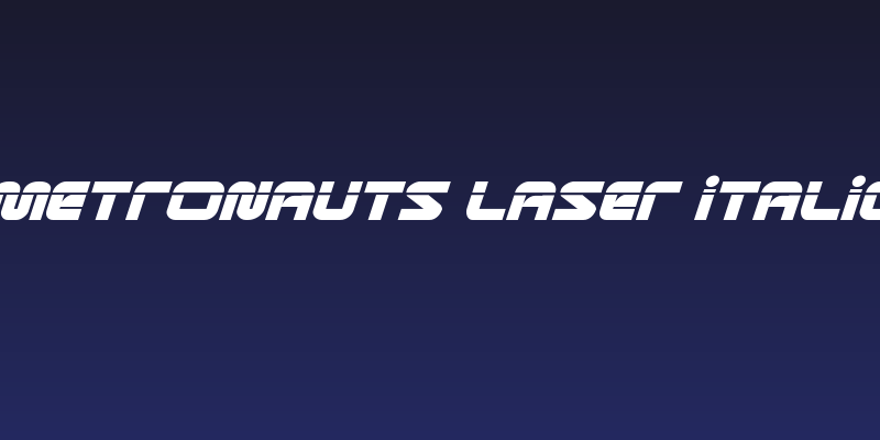 Metronauts Laser Italic Social Header