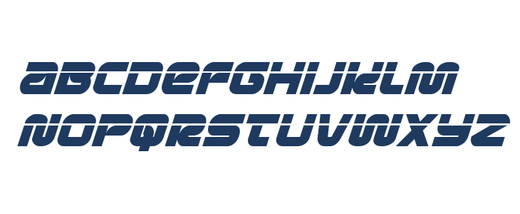 Metronauts Laser Italic Lowercase