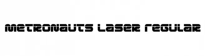 Metronauts Laser Regular  Скачать бесплатные шрифты