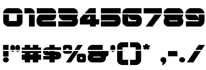 Metronauts Laser Regular Font OTHER CHARS