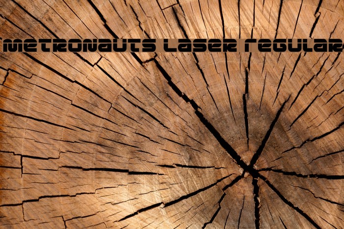 Metronauts Laser Regular Font examples
