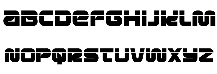 Metronauts Laser Regular Font LOWERCASE
