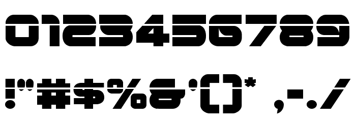 Metronauts Laser Font OTHER CHARS