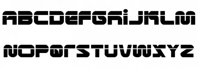Metronauts Laser 字体 大写