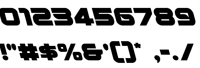 Metronauts Leftalic Font OTHER CHARS