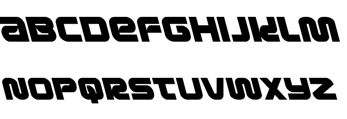 Metronauts Leftalic Font LOWERCASE