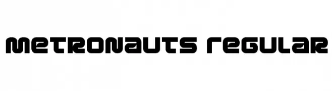 Metronauts Regular  Скачать бесплатные шрифты