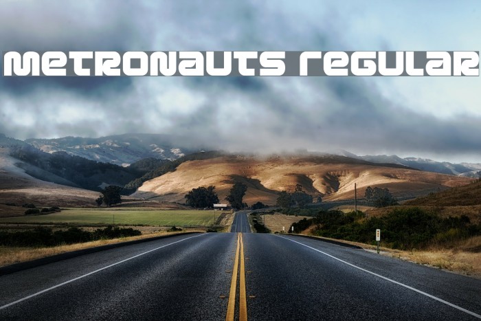Metronauts Regular Font examples
