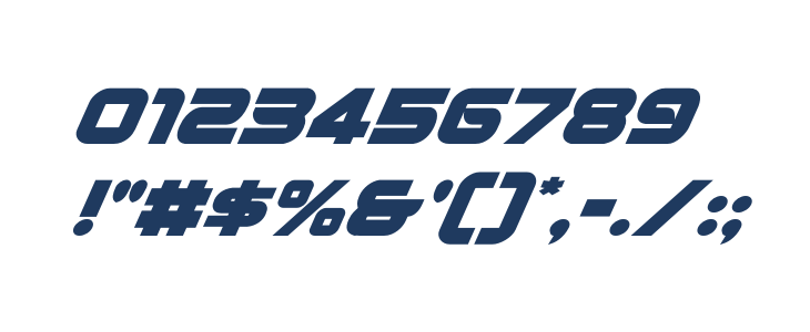 Metronauts Super-Italic Other Characters