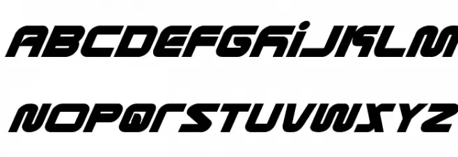 Metronauts Super-Italic 字体 大写