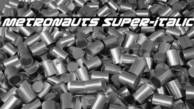 Metronauts Super-Italic Font examples