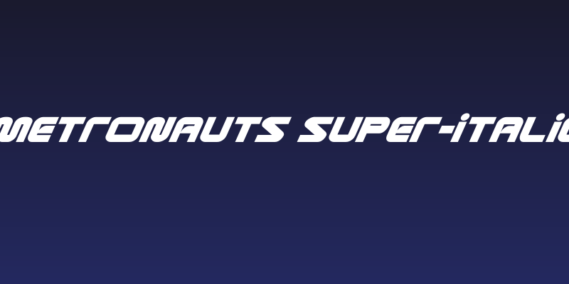Metronauts Super-Italic Social Header