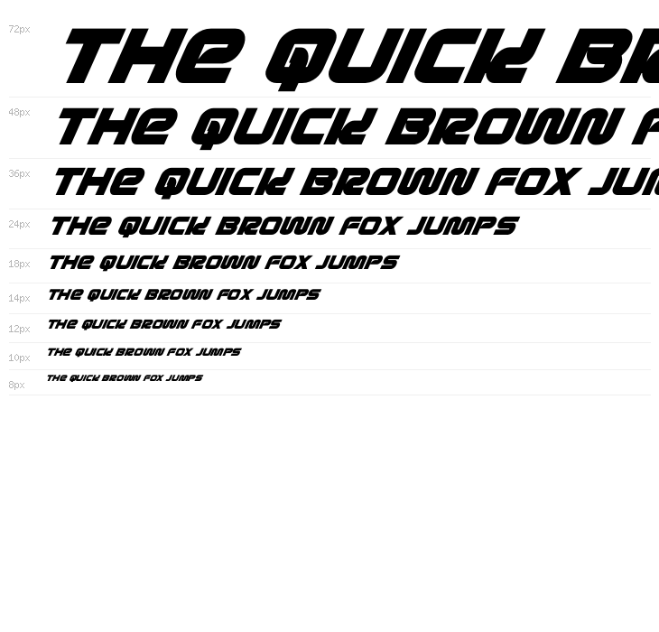 Metronauts Super-Italic Waterfall