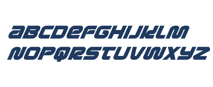 Metronauts Super-Italic Lowercase