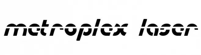 Metroplex Laser  font caratteri gratis