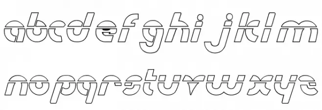 Metroplex Outline Laser फ़ॉन्ट अपरकेस