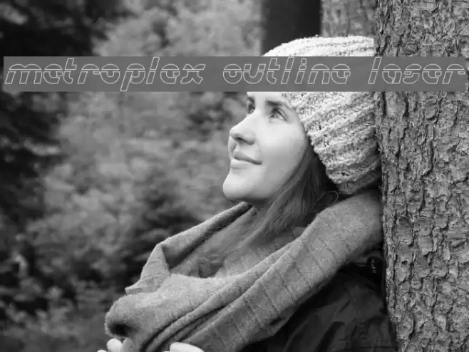 Metroplex Outline Laser Font examples