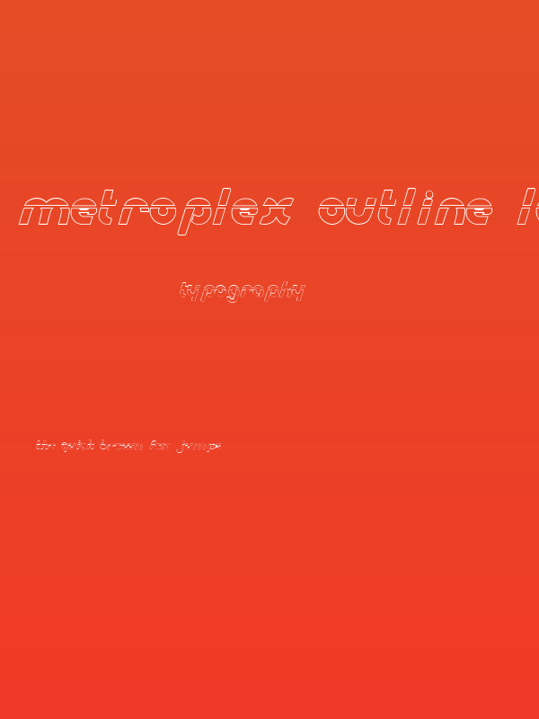 Metroplex Outline Laser Poster