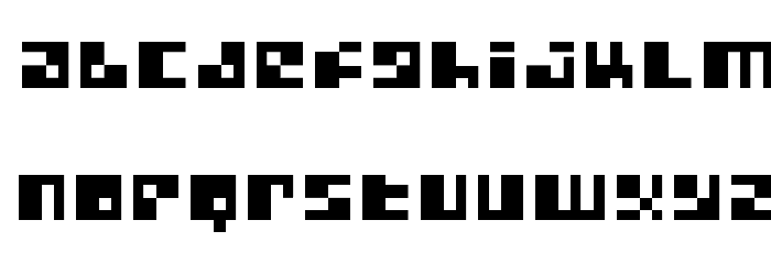 Metroplex Font LOWERCASE