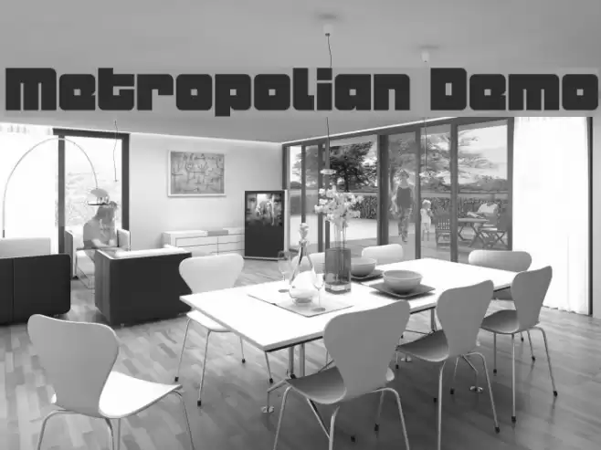 Metropolian Demo Font examples