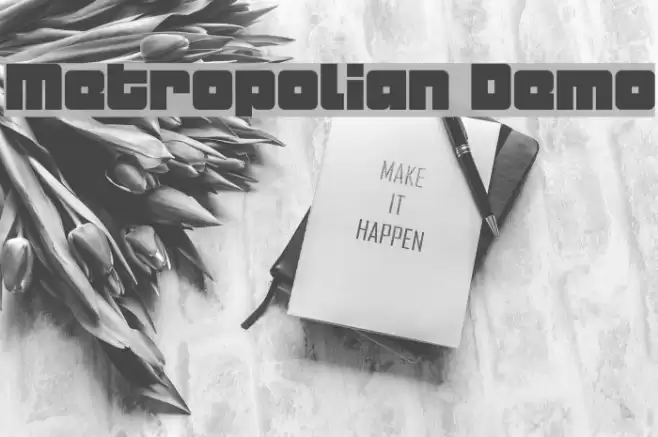 Metropolian Demo Font examples