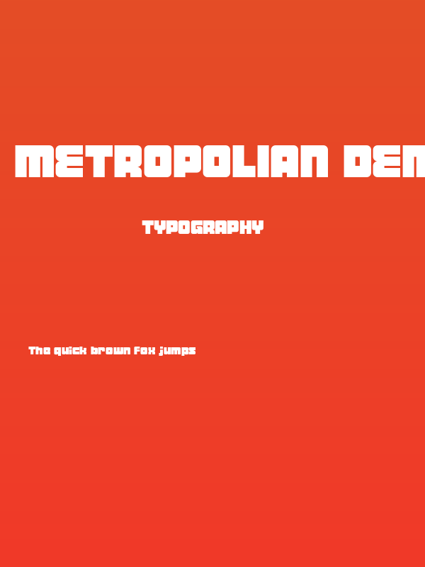Metropolian Demo Poster