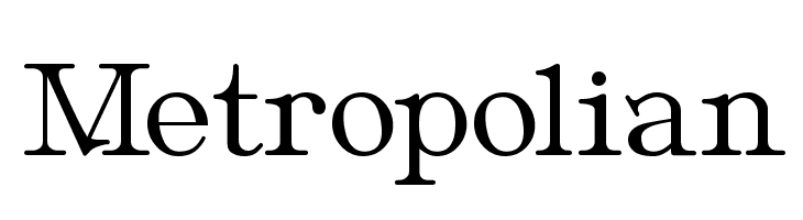 Metropolian  フリーフォントのダウンロード