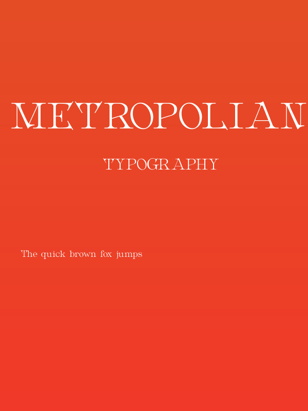Metropolian Poster