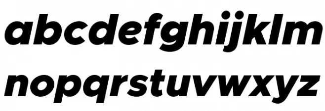 Metropolis Black Italic Fuentes MINÚSCULAS