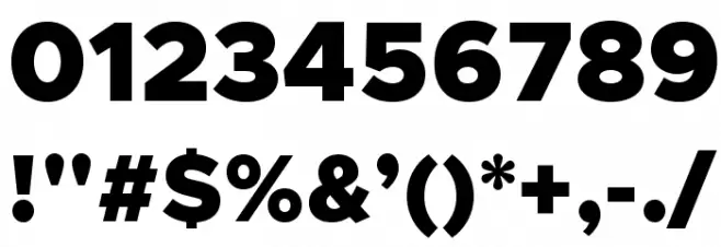 Metropolis-Black Font OTHER CHARS
