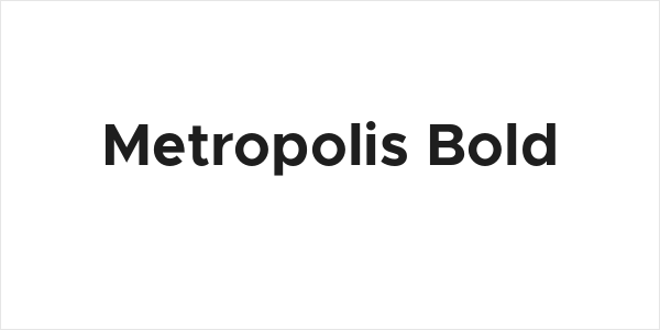 Metropolis Bold Logo