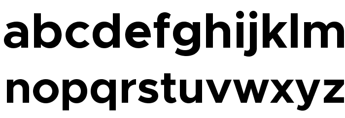 Metropolis Bold Font LOWERCASE