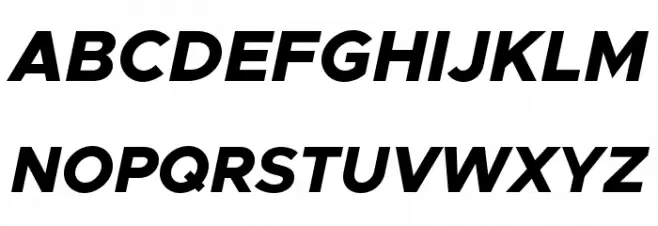 Metropolis Extra Bold Italic Шрифта ВЕРХНИЙ