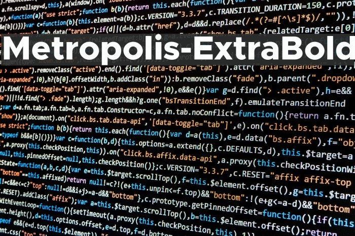 Metropolis-ExtraBold Font examples
