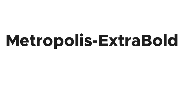 Metropolis-ExtraBold Logo