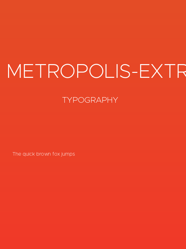Metropolis-ExtraLight Poster