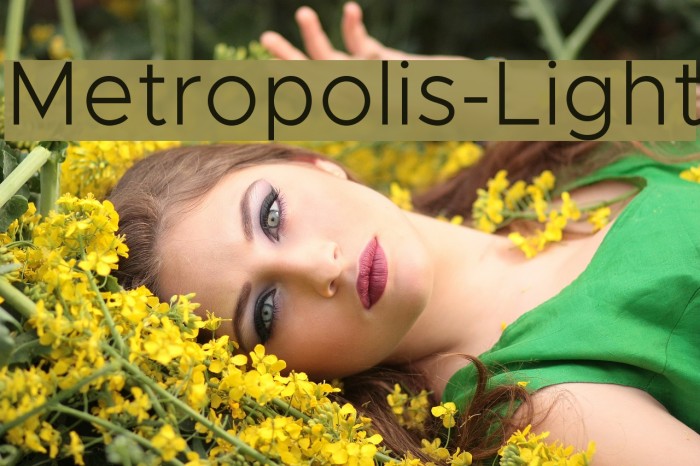 Metropolis-Light Font examples