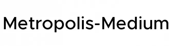 Metropolis-Medium  font caratteri gratis